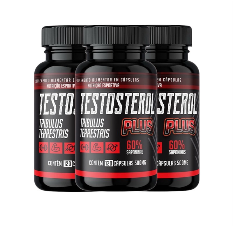3 Testosterol Tribulus 120 caps 500 mg