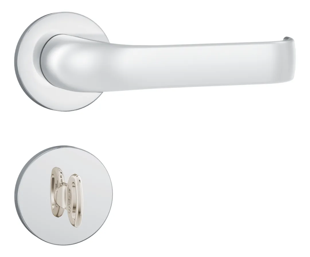 Fechadura 823/37 Banheiro Roseta Redonda Cromada Stam