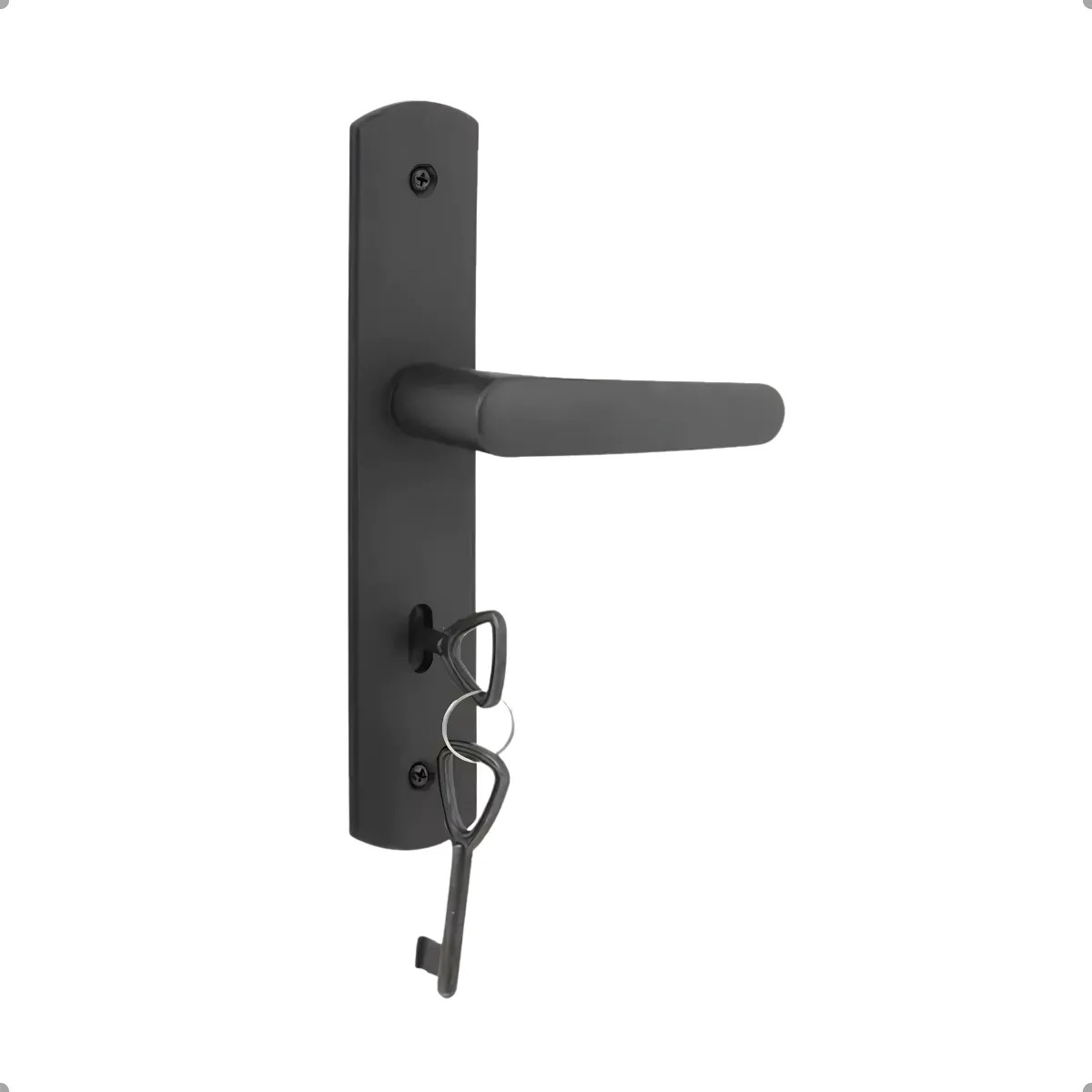 Fechadura Porta Ipanema Interna Broca 40mm Preta Soprano