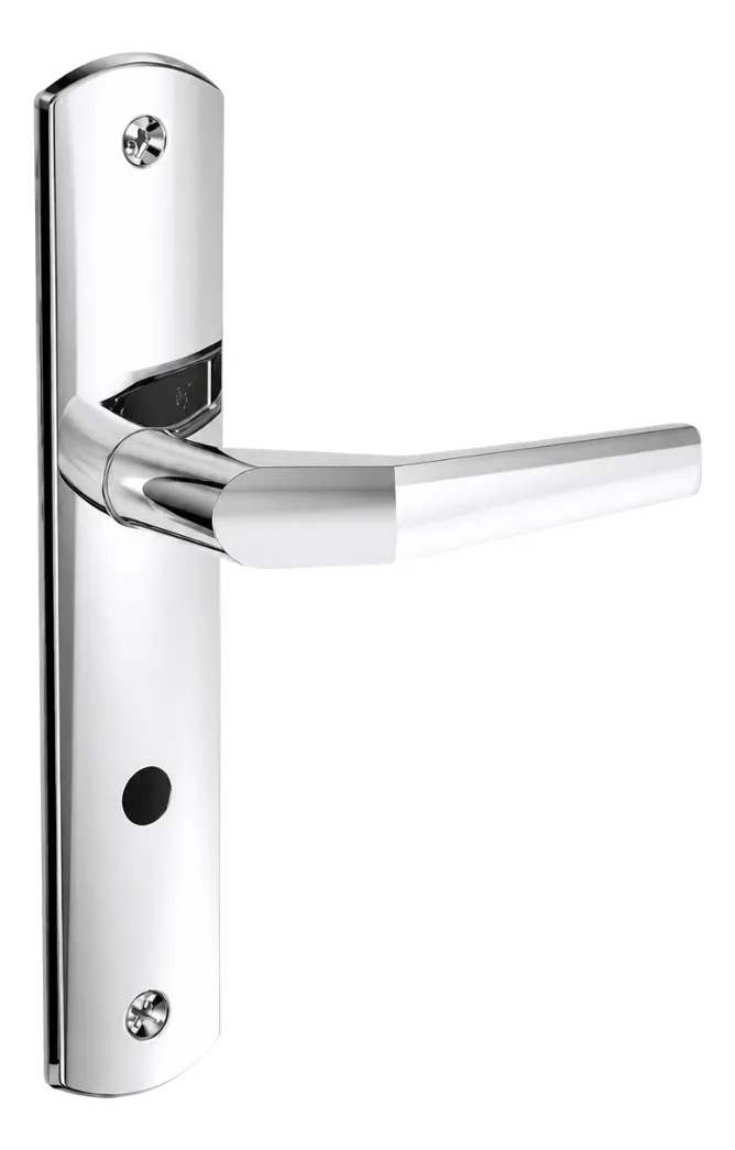 Fechadura Porta Popline Banheiro Broca 40mm Cromada Soprano