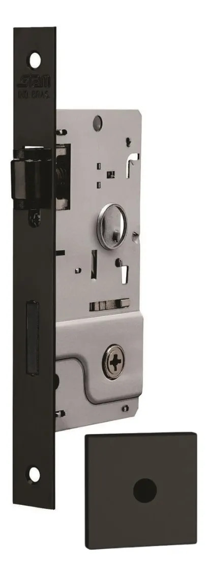 Fechadura Pivotante Tetra Externa 40mm 800 Preto Fosco Stam