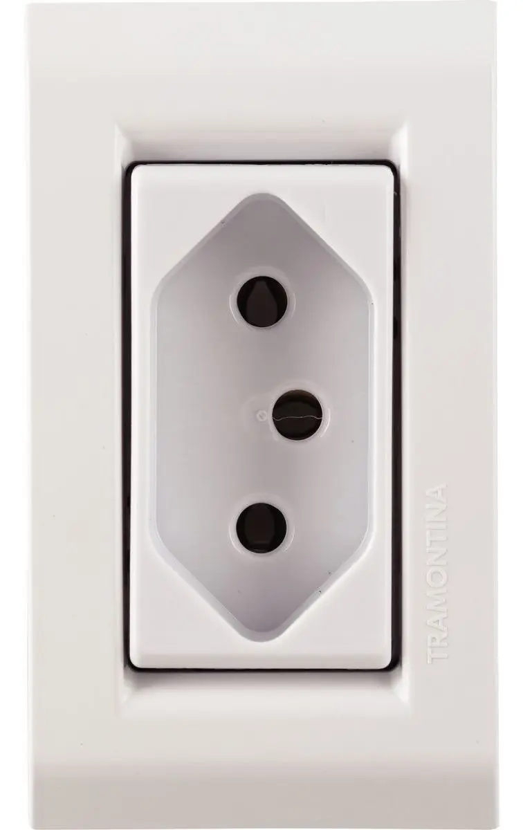 Tomada Simples 20A Branco P/Moveis Liz Tramontina