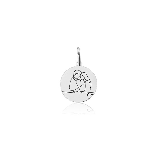 Pingente Medalha Abraço