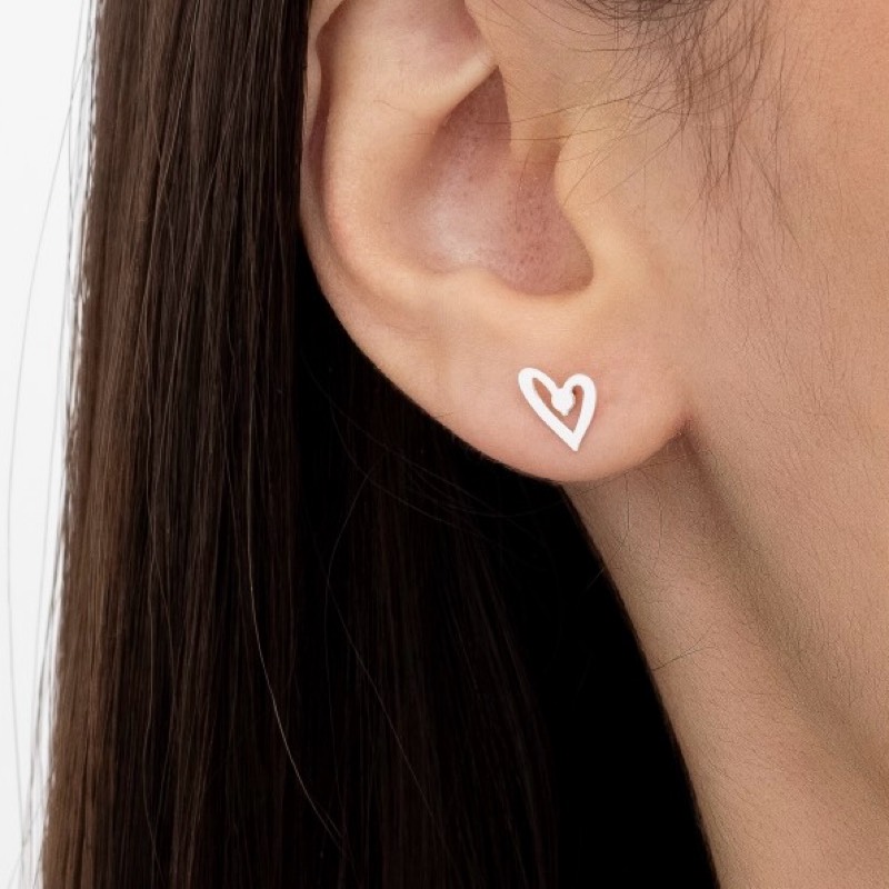 Brinco Coração Vazado Mimo