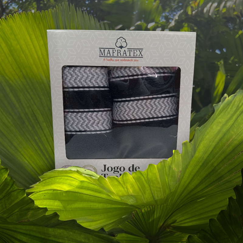 Jogo de Toalha 2pçs 100% Algodão - Banho & Rosto