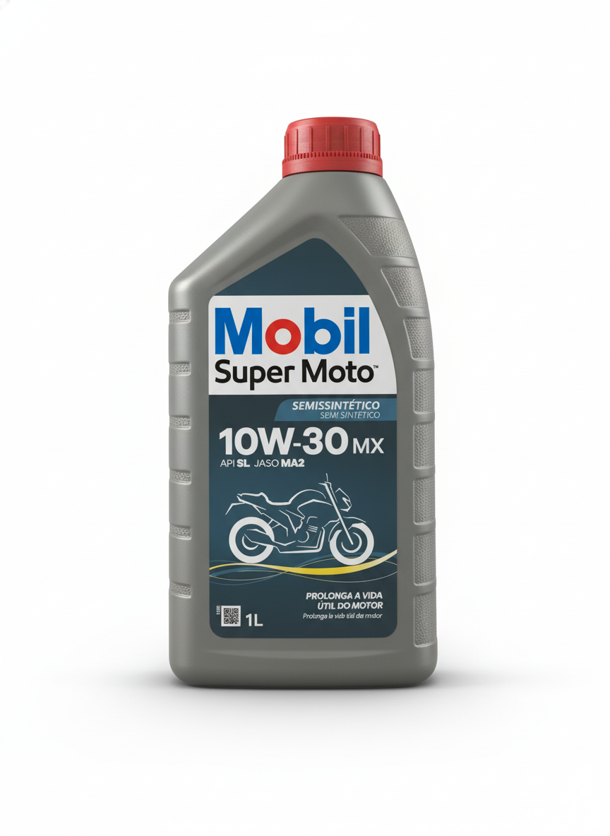 Mobil Óleo Super Moto 10w30 1 Litro Semi Sintetico 4t Mx