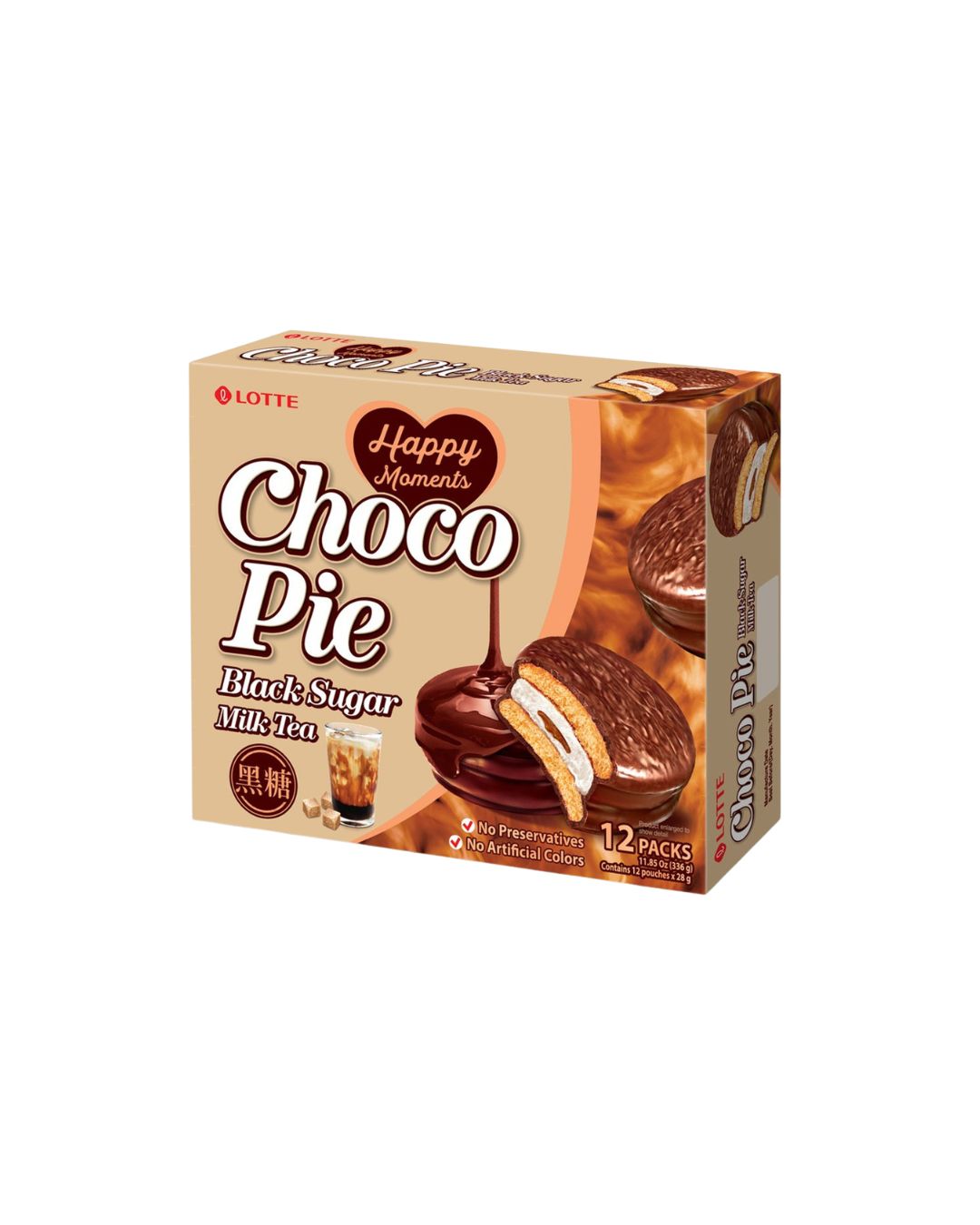 Alfajor Choco Pie Milk Tea 336g