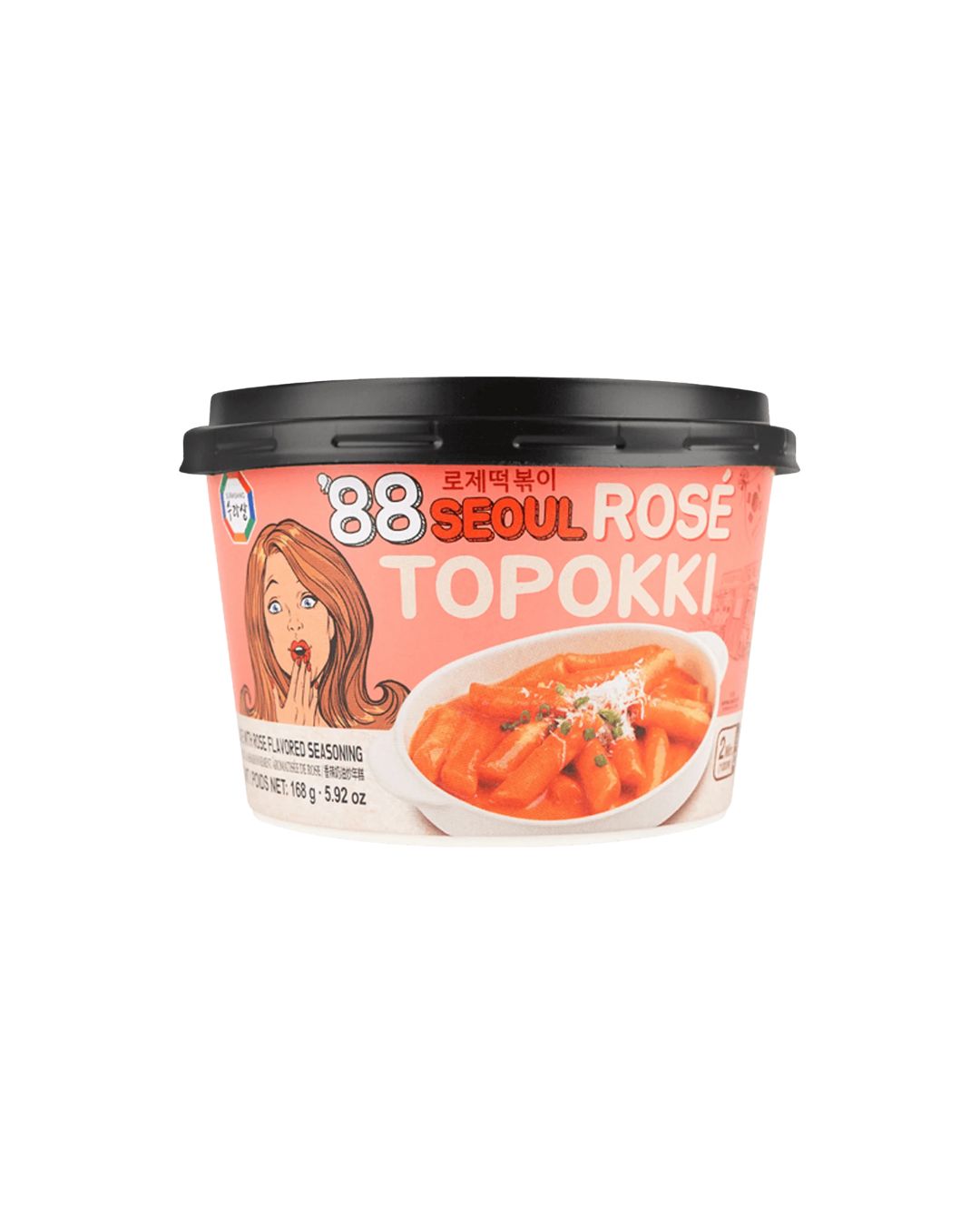 Massa de arroz 'Topokki' Rosé 168g