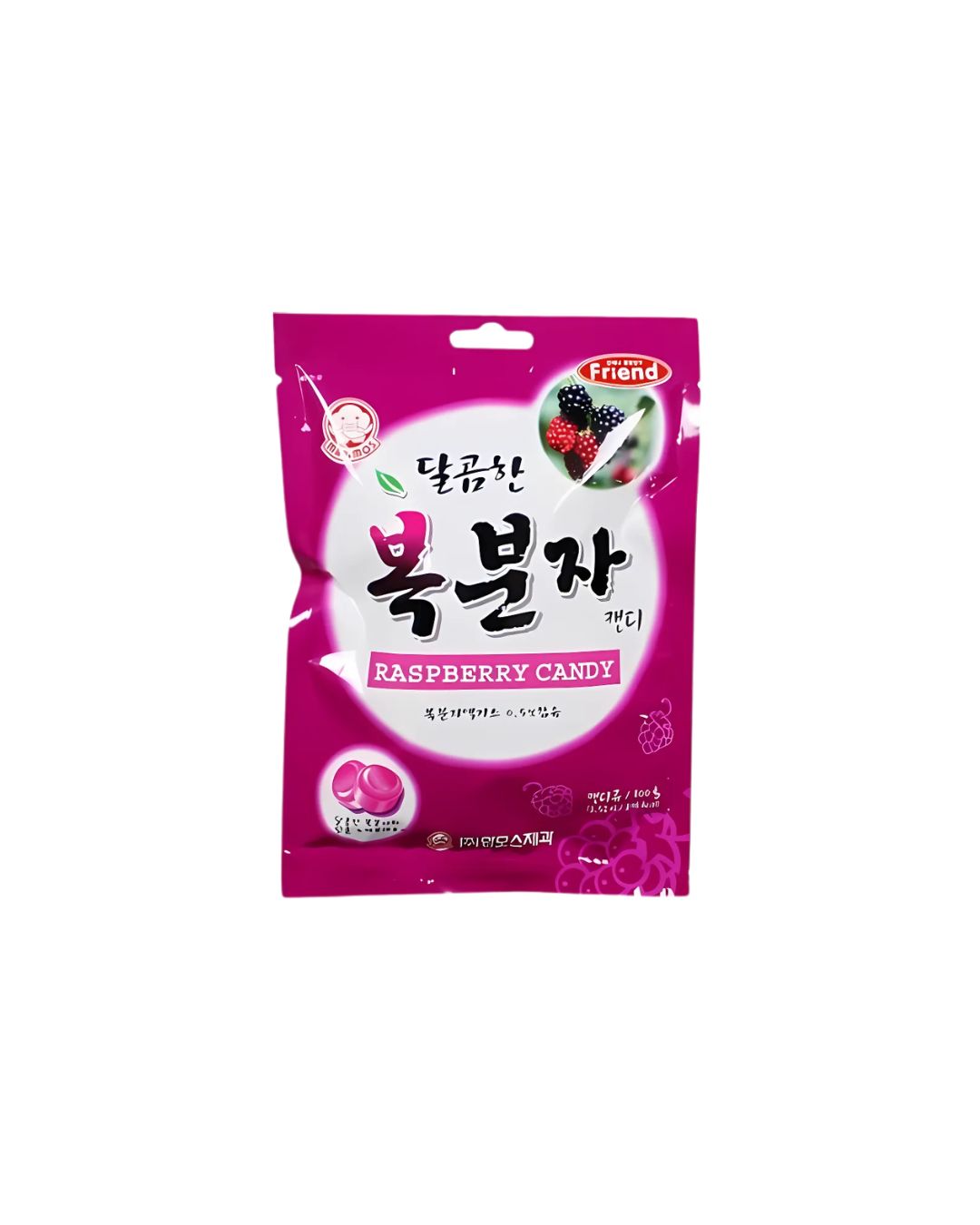 Bala Mammos Framboesa 80g