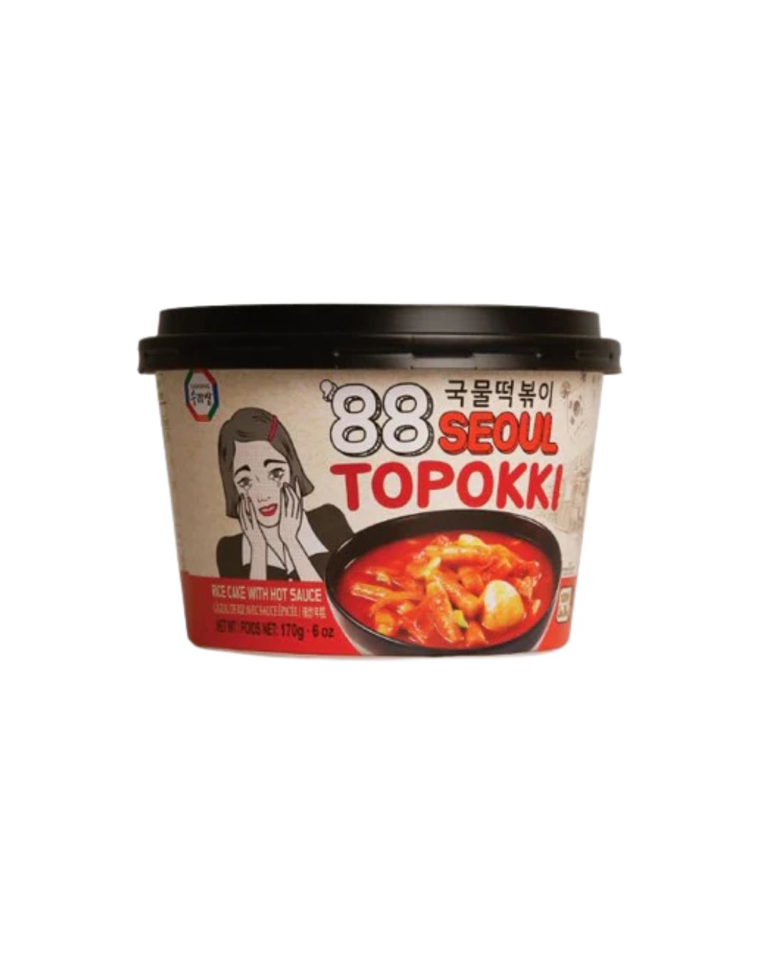 Massa de arroz 'Topokki' com Sopa 170g