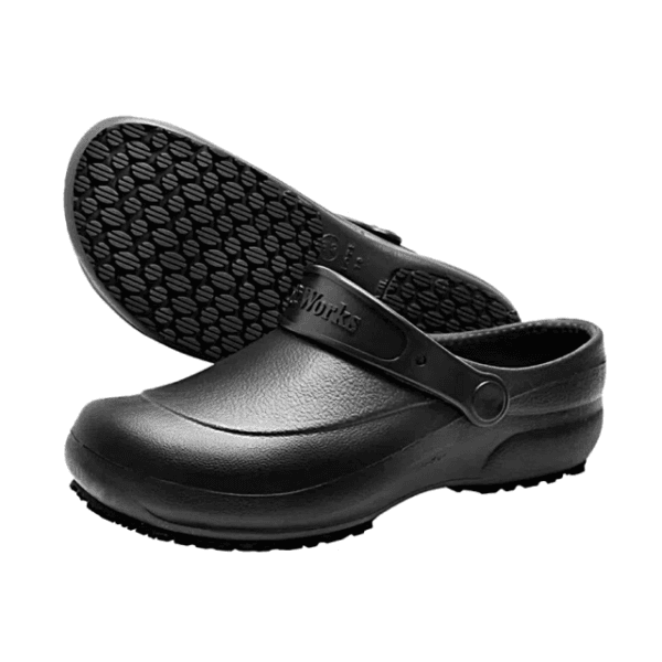 CALÇADO PROFISSIONAL SOFT WORKS TIPO BABUCHE CROCK EVA ANTIDERRAPANTE BB60 PRETO CA 27921