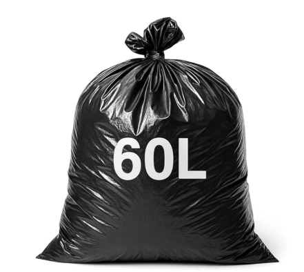 Saco de Lixo Saco de Lixo Preto 60L 4,5kg