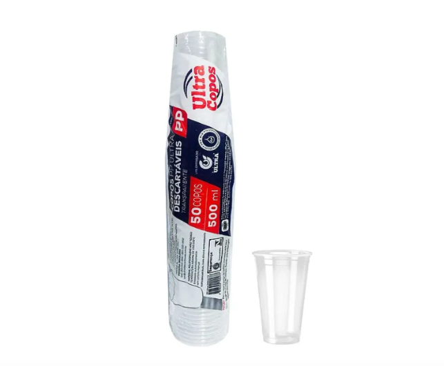 COPO 500 ML ULTRA LISO TR PP PCT C/50