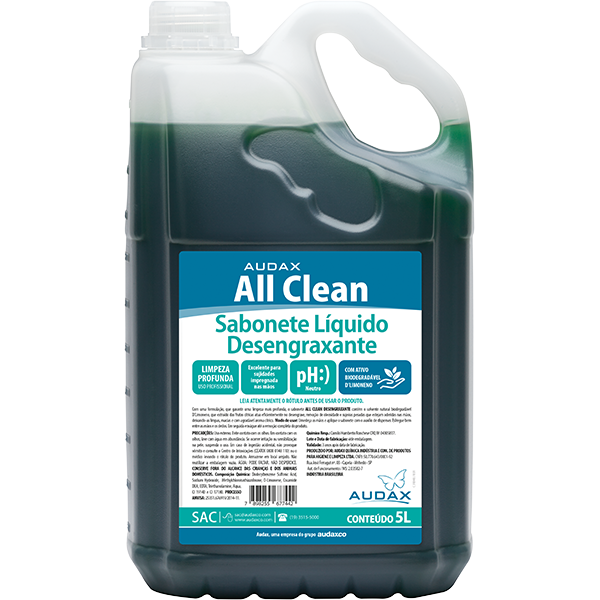ALL CLEAN SABONETE DESENGRAXANTE 5L AUDAX