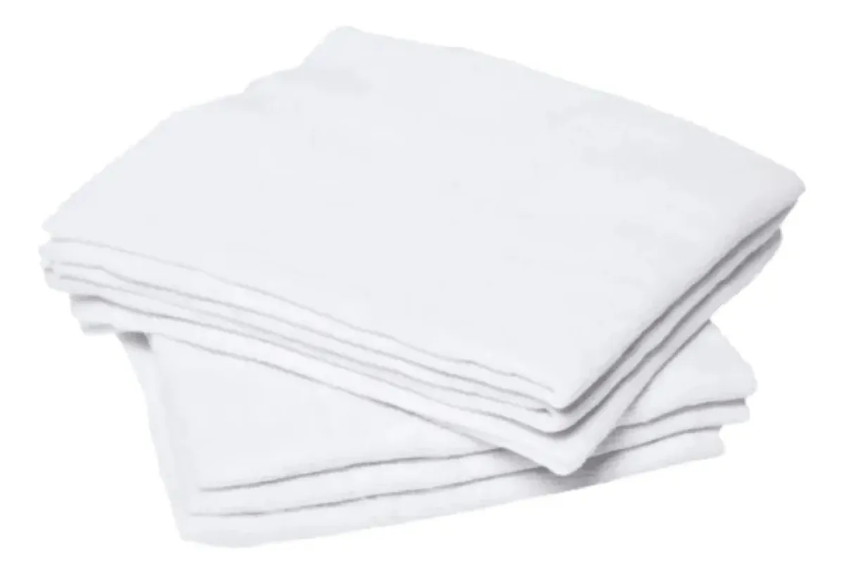 FLANELA BRANCA DIAS 28 X 38 CM.