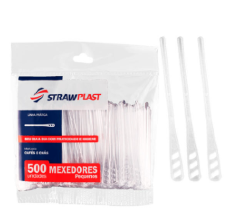 MEXEDOR PLASTICO 11CM SLIM 500UN STRAWSP
