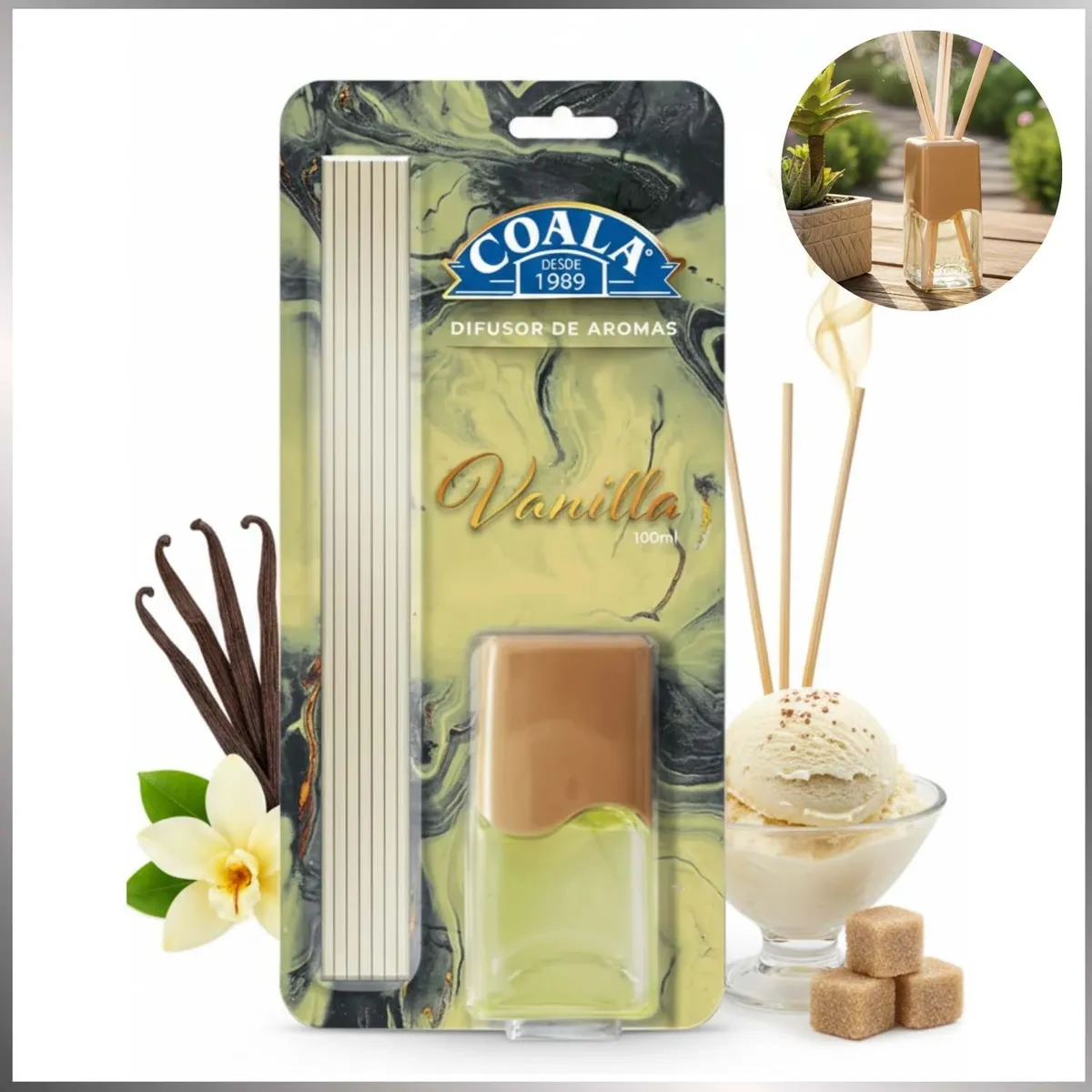 DIFUSOR DE AROMAS VANILA 100ML COALA