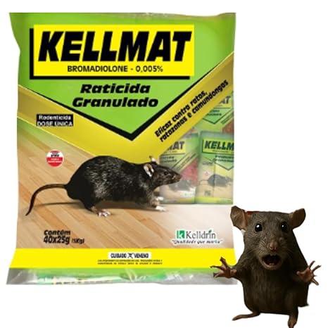 RATICIDA KELLMAT GRANULADO 25G KELLDRIN