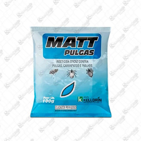 MATT PULGAS SACHE 100G AZUL.