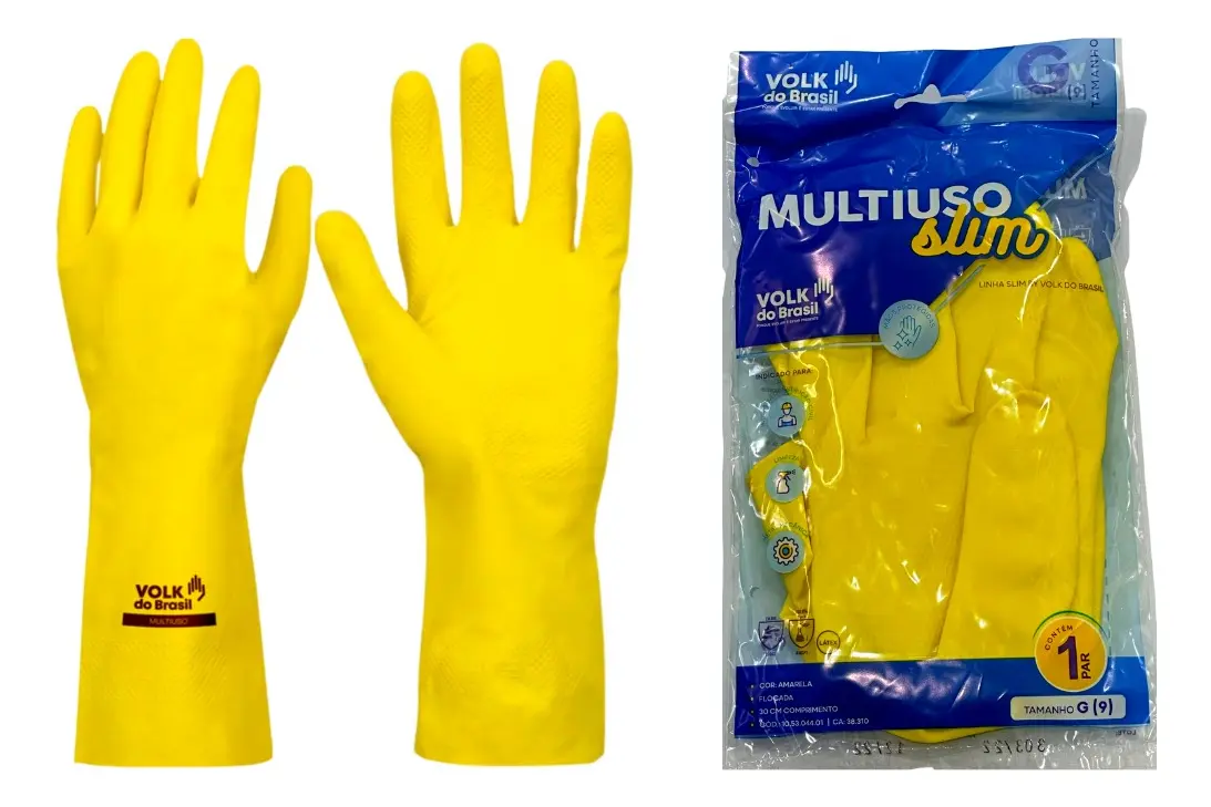 LUVA MULTIUSO AMARELA M VOLK