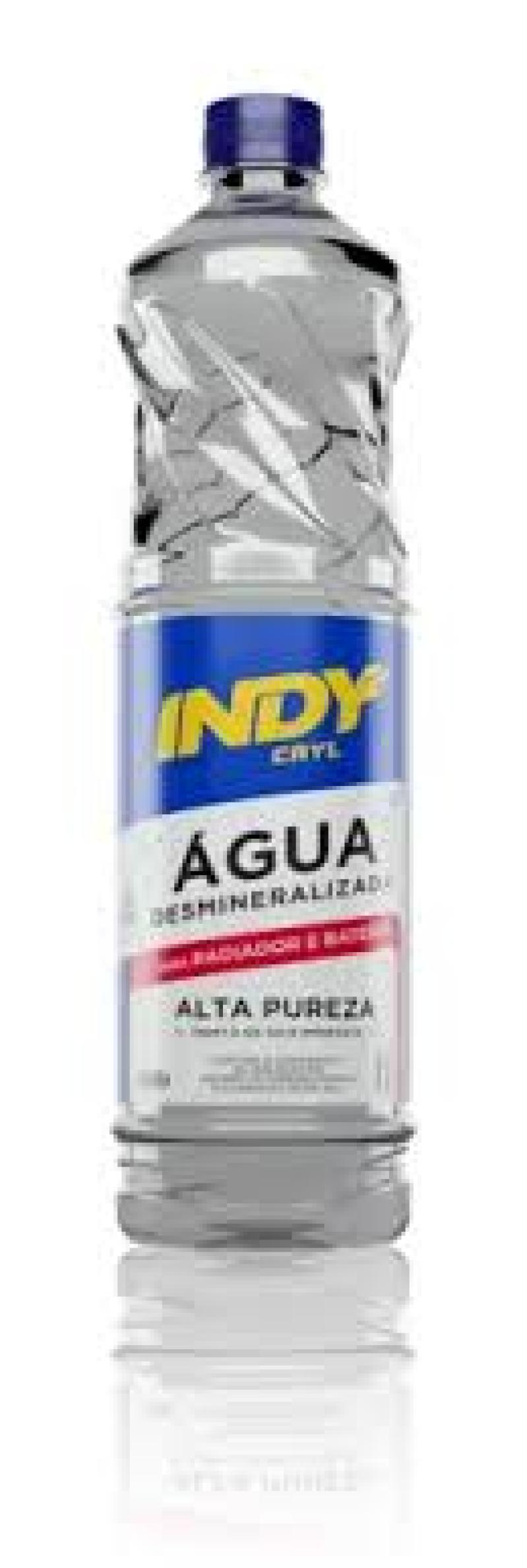 AGUA DESMINERALIZADA INDY CRYL 1L.