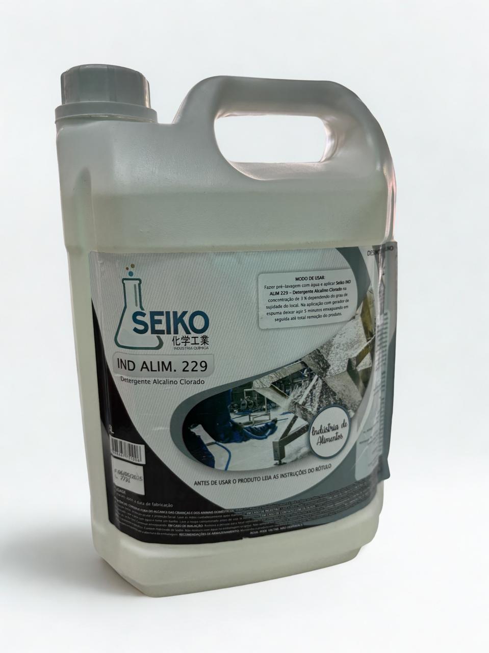 229 - SEIKO IND ALIM DETERG. ALCALINO CLORADO 5L