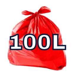 SACO P. LIXO 100LT VERMELHO 75X85 0,6 C/100
