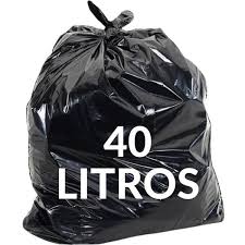 SACO P. LIXO 40L PRETO 0,4  C/100