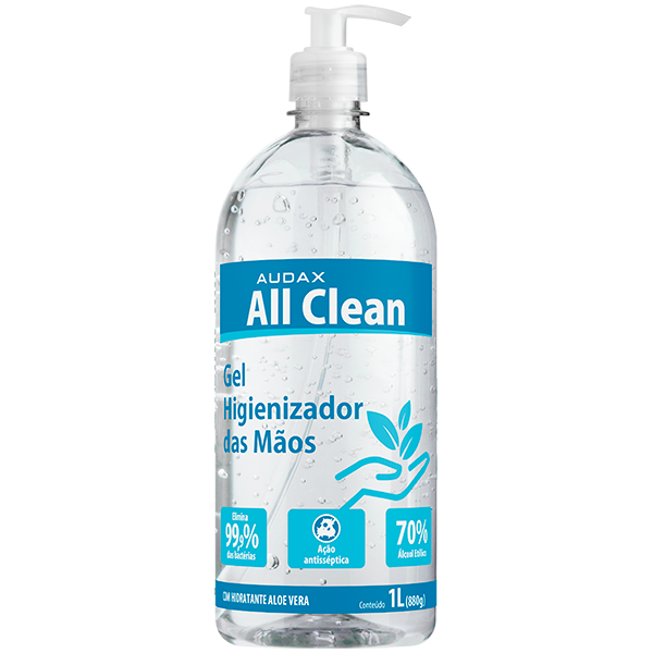ALL CLEAN ALCOOL GEL 70º PUMP 500ML AUDAX
