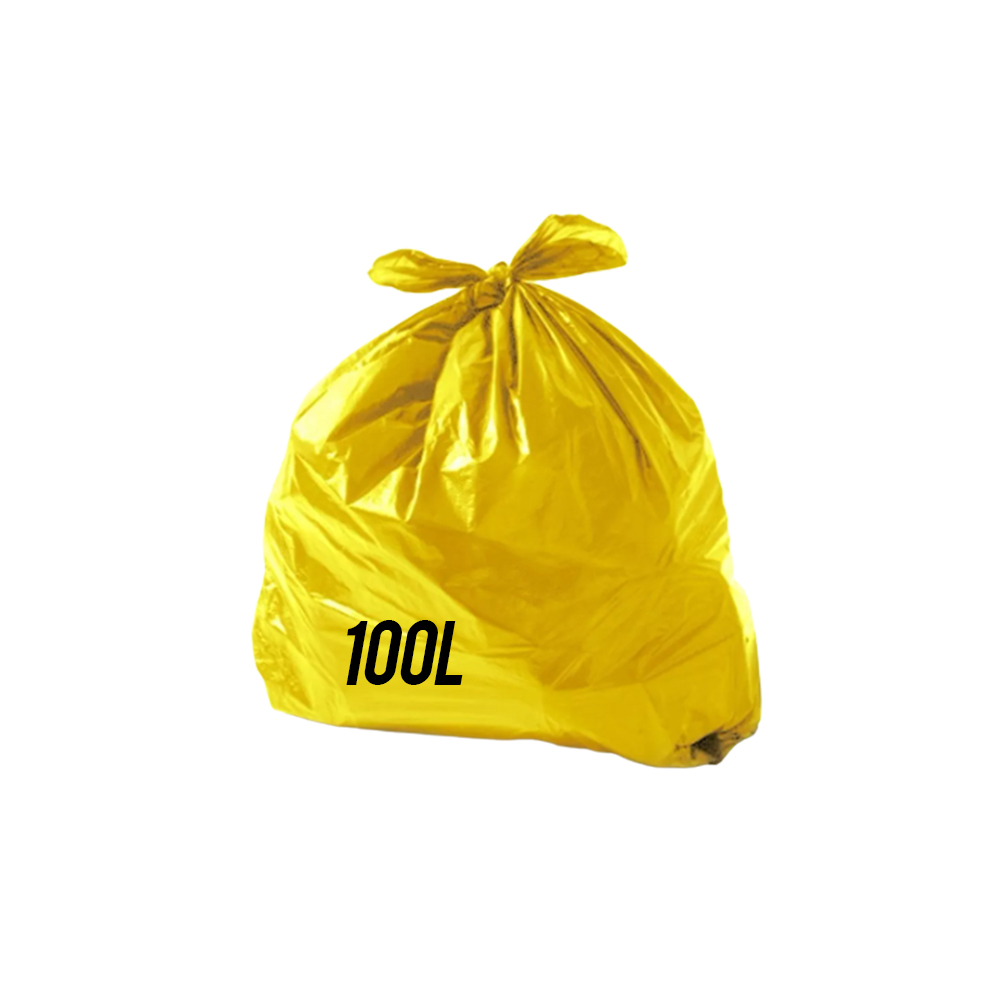 SACO P. LIXO 100LT AMARELO 75x85 0,06 C/100