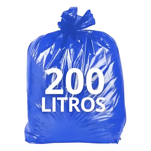SACO P. LIXO 200LT AZUL 85X95 0,6 C/100