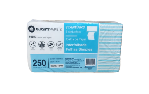 QUALITY  TOALHA INTER. STANDARD FS  7X 1000F QUALITY