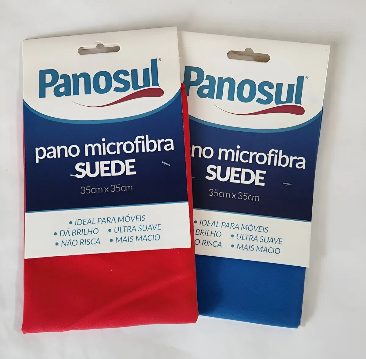 PANO DE MICROFIBRA SUEDE 35cm x 35cm SORTIDO