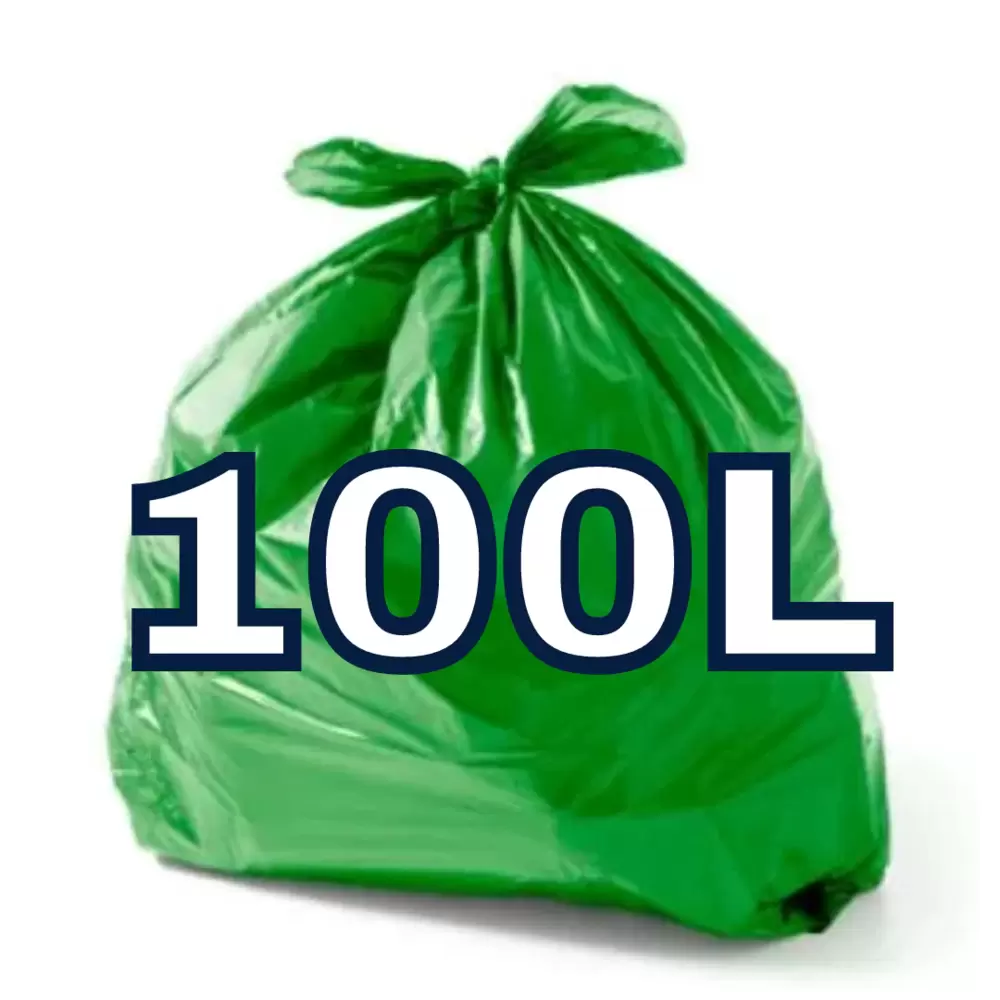 SACO P. LIXO 100LT VERDE 75X85 0,6 C/100