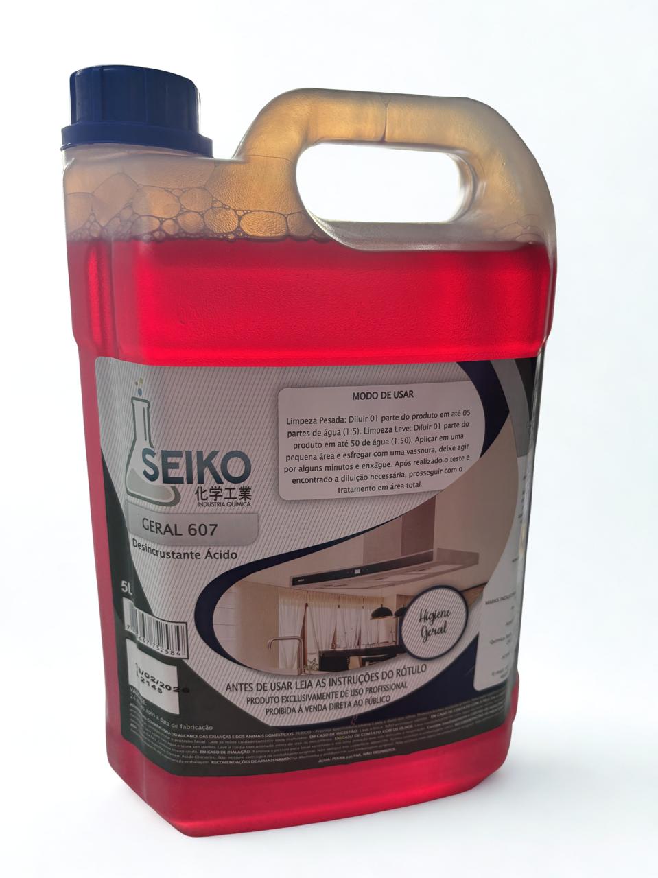 607 - SEIKO GERAL DESINCRUSTANTE ACIDO 5L
