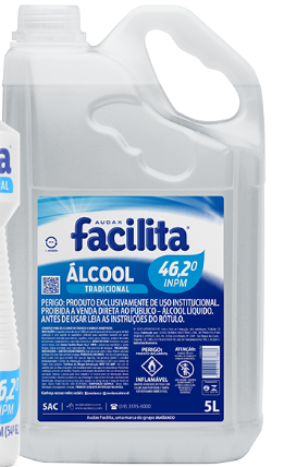 ALCOOL LIQUIDO 46,2° 5L FACILITA AUDAX