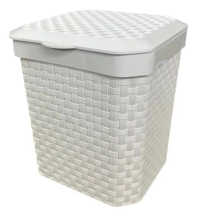 LIXEIRA 5L PIA PLAST C/T PT AR.