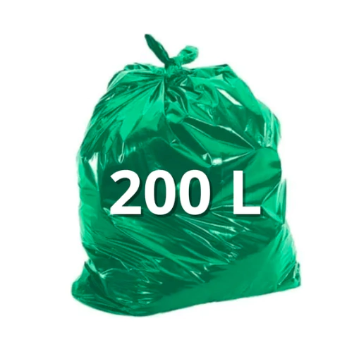 SACO P. LIXO 200LT VERDE 85X95 0,6 C/100