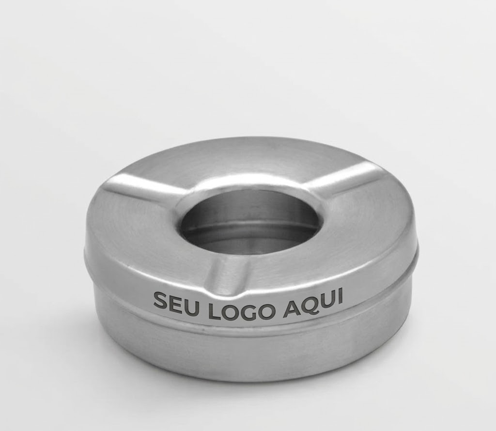 Cinzeiro Portátil com Tampa De Aço 