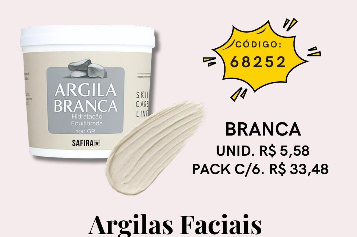 Argila Facial Branca 68252 un5.58 cx6