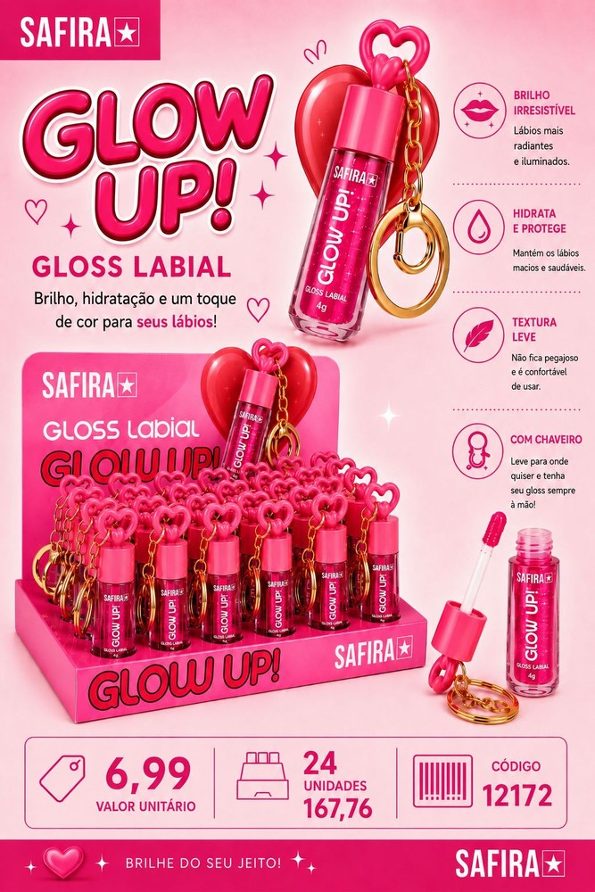 Glow Up! Gloss Labial 12172 un6.99 cx24