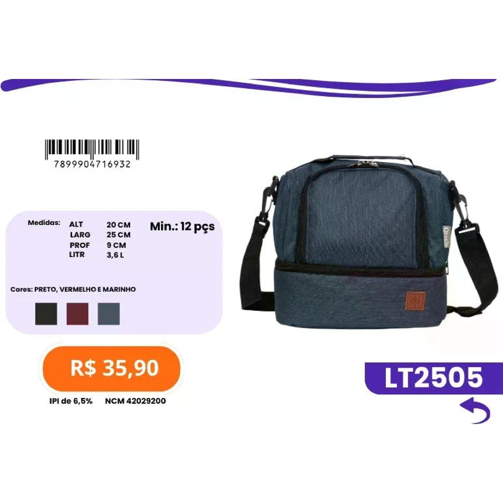 Bolsa Térmica LT2505 un35,90 cx12