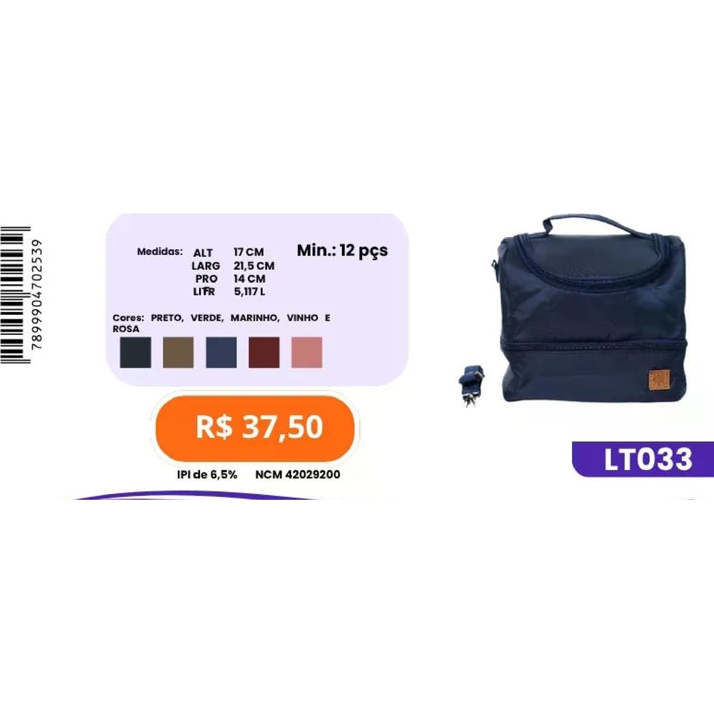 Bolsa Térmica LT033 un37,50 cx12