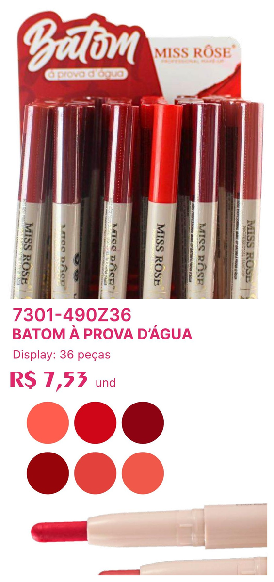 Batom À Prova D’Água 7301-490Z36 un7.53 cx36