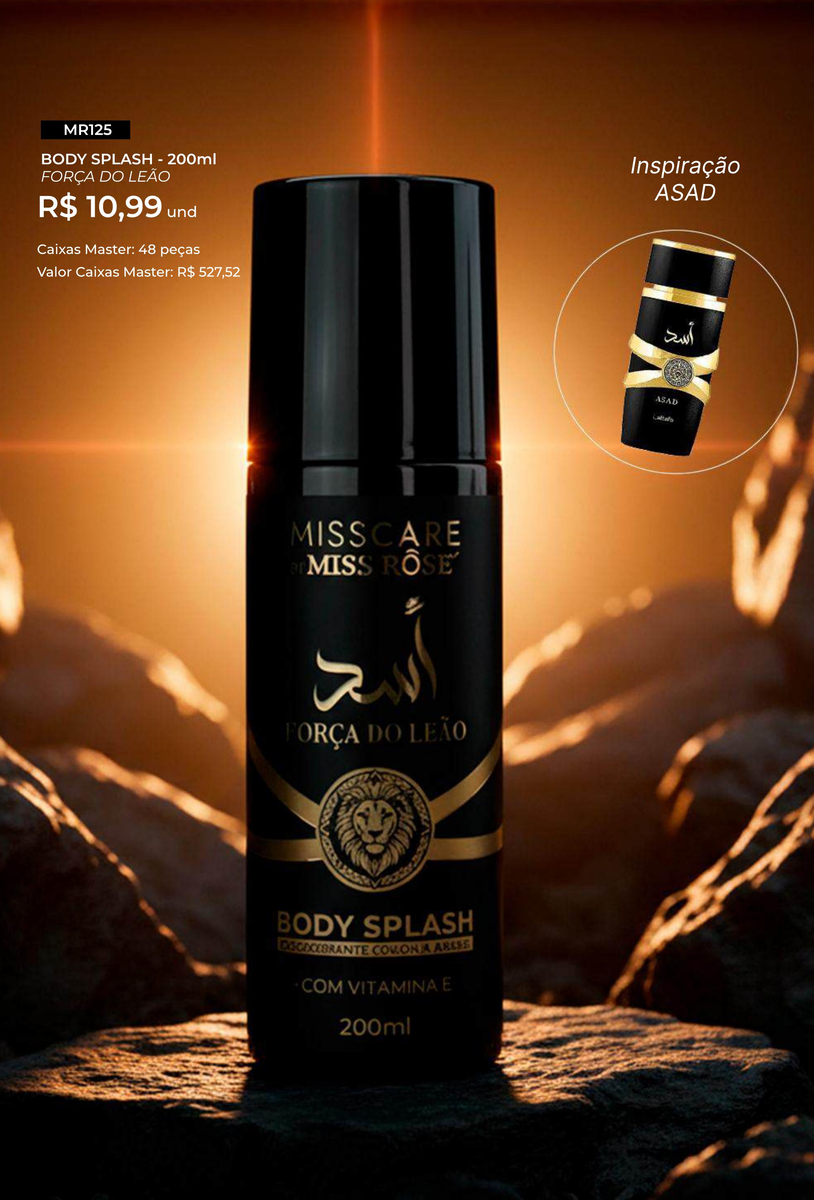 Body Splash 200ml Forca do Leao MR125 un10.99 cx48