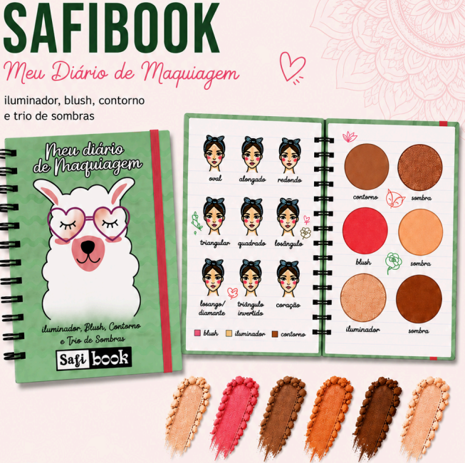 Safi Book - Meu Diario de Maquiagem (Lhama) 60331 un12.99 cx6