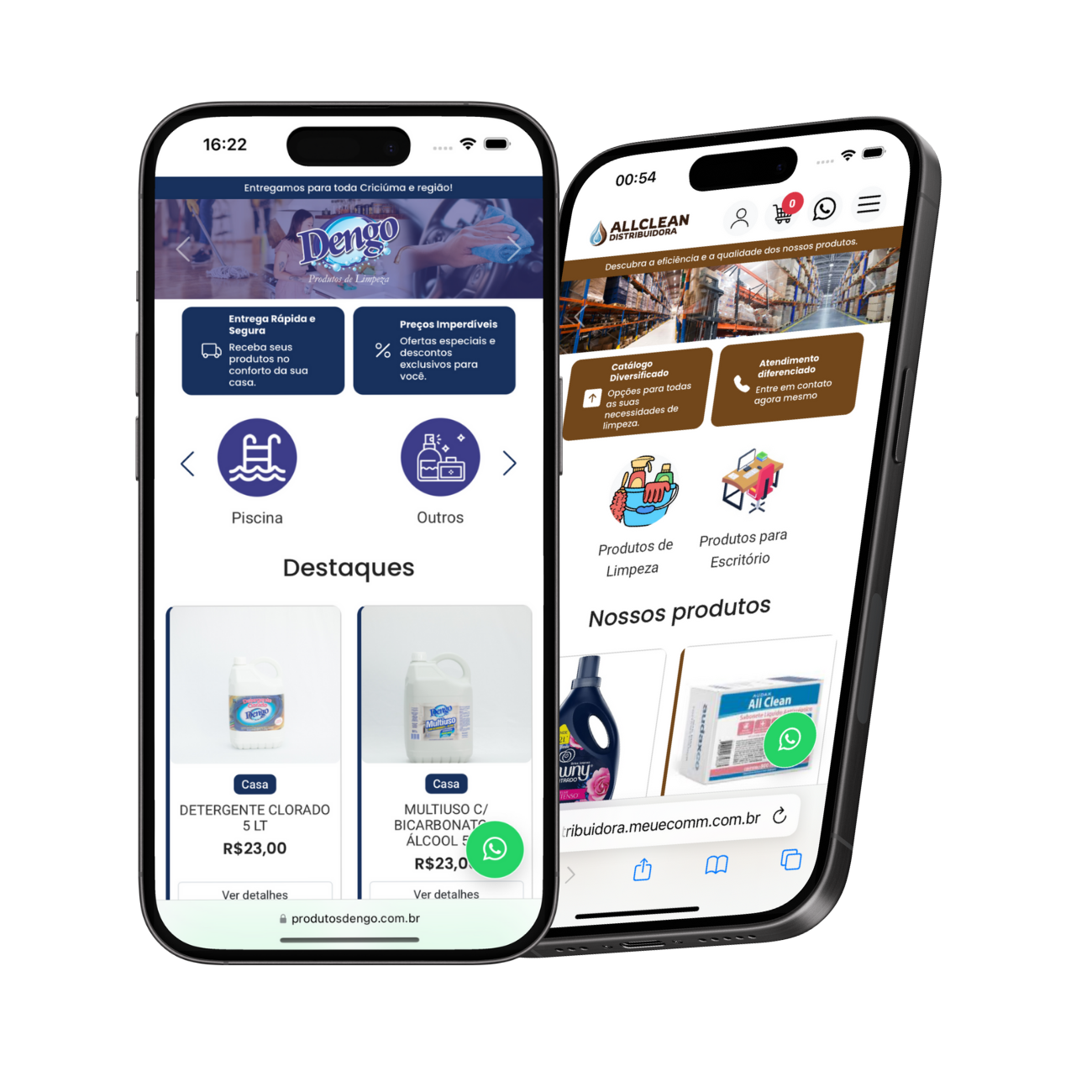 Catálogo Digital focado em gerar conversas via WhatsApp