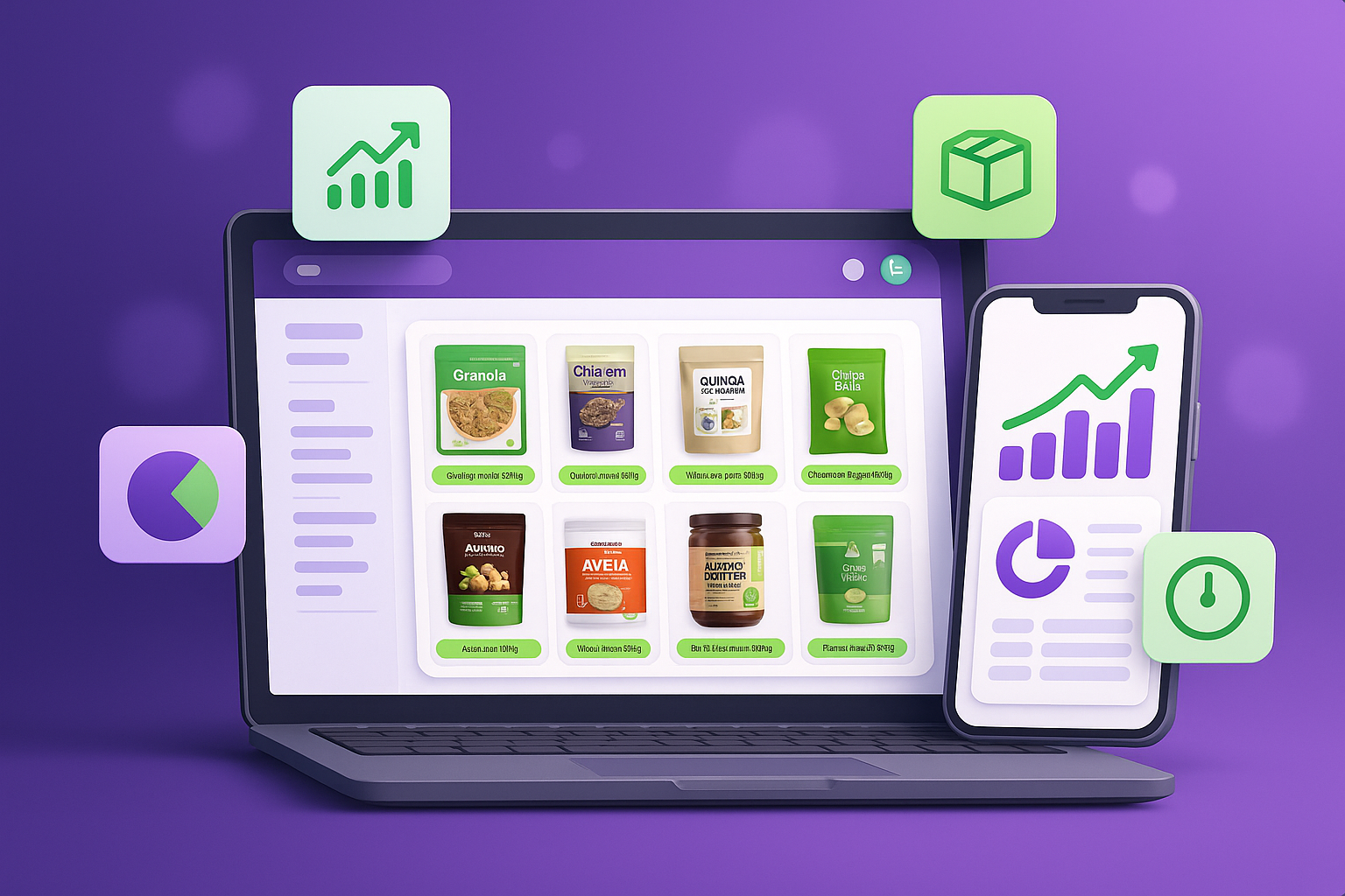 Simplifique a Gestão de Snacks Saudáveis